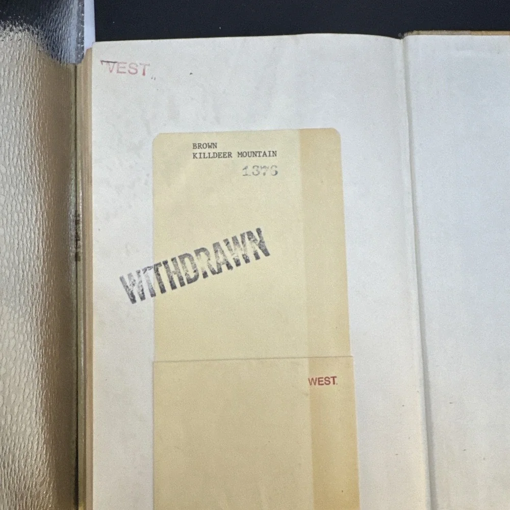 Killdeer‎ Mountain by Dee Alexander Brown,  1st edition hardcover